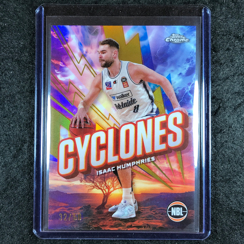 2024-25 Topps Chrome NBL ISAAC HUMPHRIES Cylcones Gold 32/50 #2