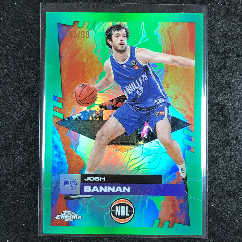 2024-25 Topps Chrome NBL JOSH BANNAN Base Green 65/99 #12
