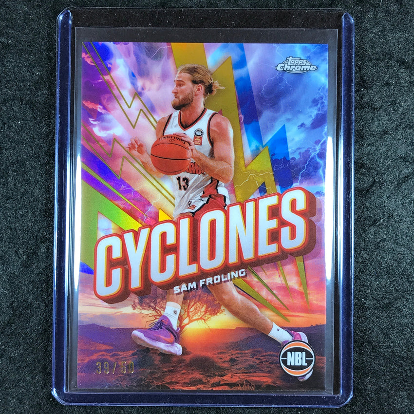 2024-25 Topps Chrome NBL SAM FROLING Cylcones Gold 39/50 #7