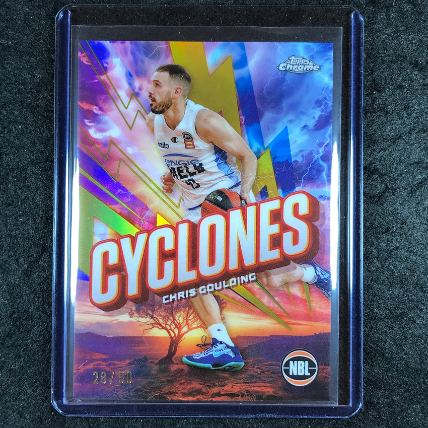 2024-25 Topps Chrome NBL CHRIS GOULDING Cylcones Gold 28/50 #9