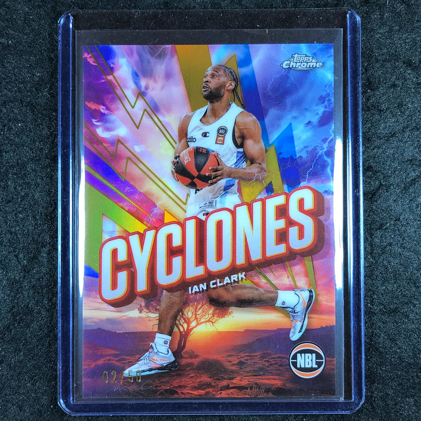 2024-25 Topps Chrome NBL IAN CLARK Cylcones Gold 2/50 #10