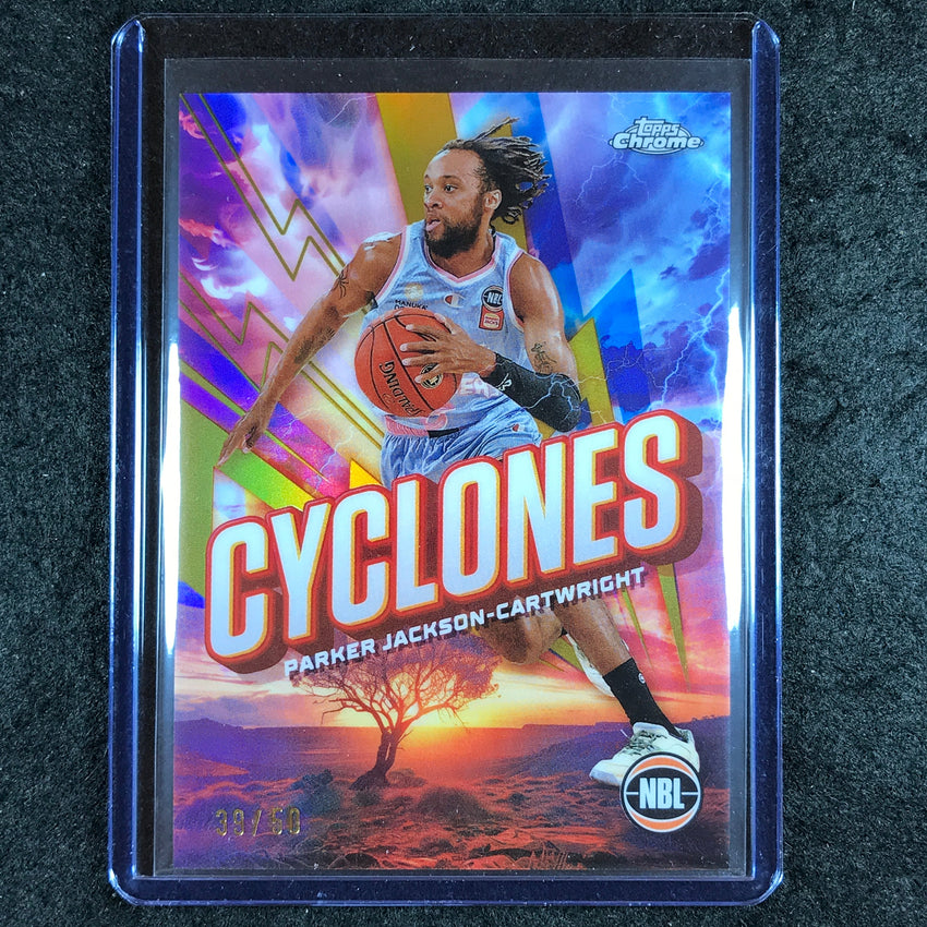 2024-25 Topps Chrome NBL PARKER JACKSON-CARTWRIGHT Cylcones Gold 39/50 #12