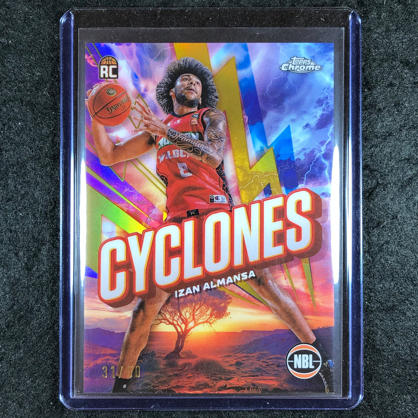 2024-25 Topps Chrome NBL IZAN ALMANSA Cylcones Rookie Gold 31/50 #13