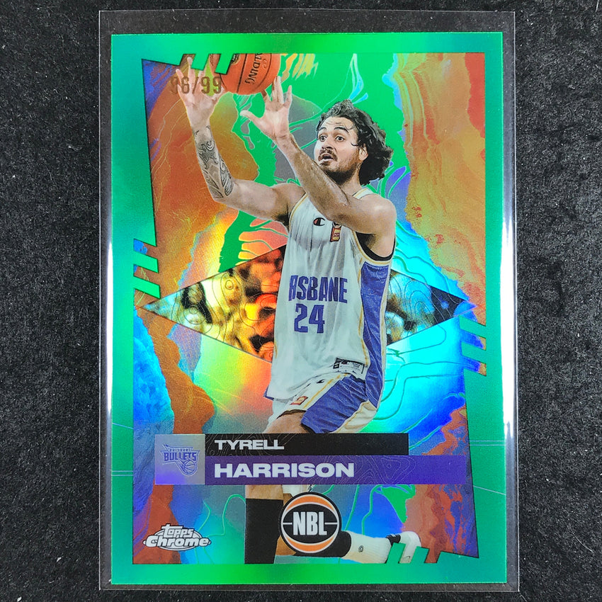2024-25 Topps Chrome NBL TYRELL HARRISON Base Green 96/99 #13