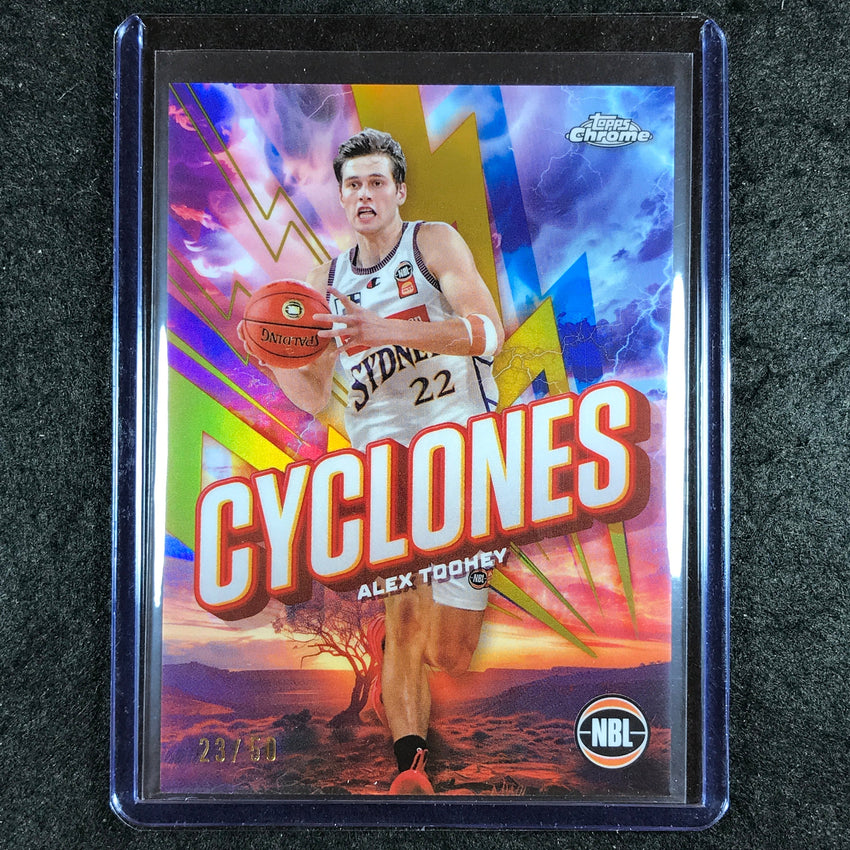 2024-25 Topps Chrome NBL ALEX TOOHEY Cylcones Gold 23/50 #17