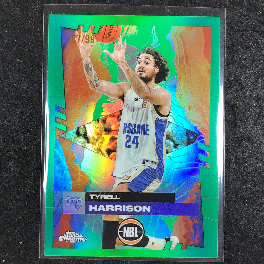 2024-25 Topps Chrome NBL TYRELL HARRISON Base Green 57/99 #13