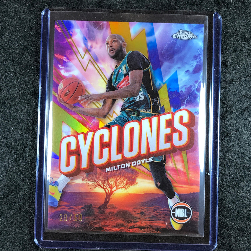 2024-25 Topps Chrome NBL MILTON DOYLE Cylcones Gold 29/50 #20