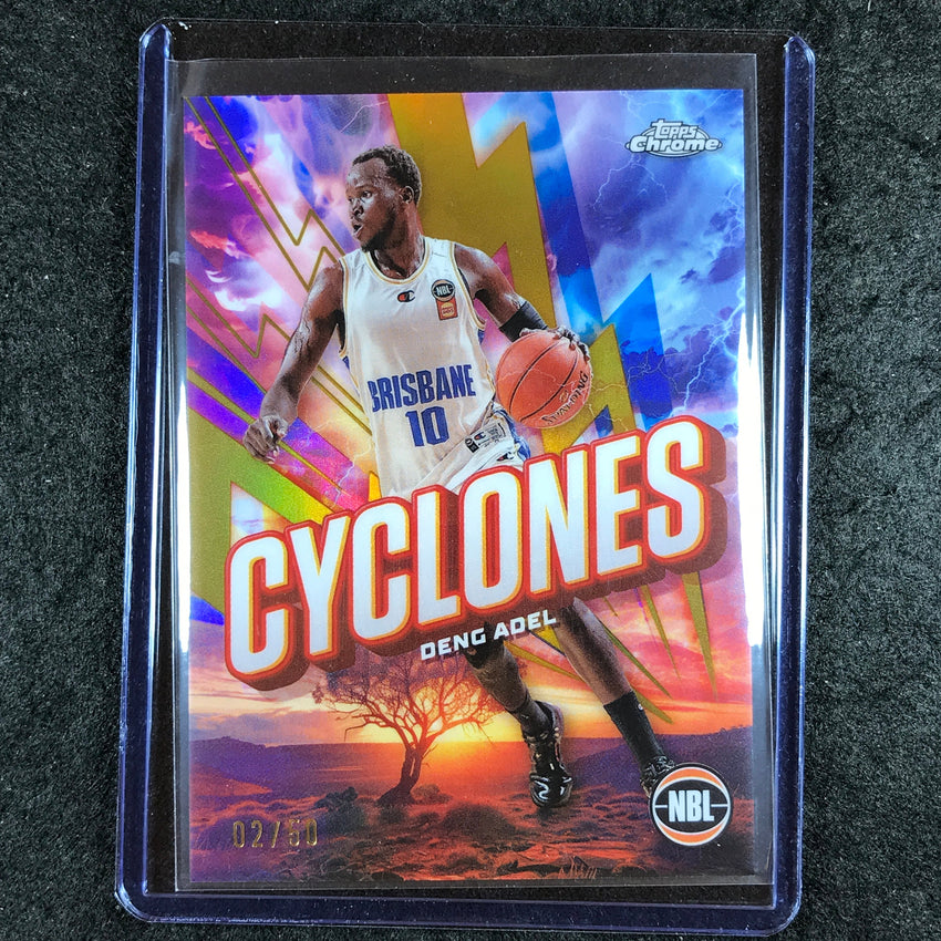 2024-25 Topps Chrome NBL DENG ADEL Cylcones Gold 2/50 #22