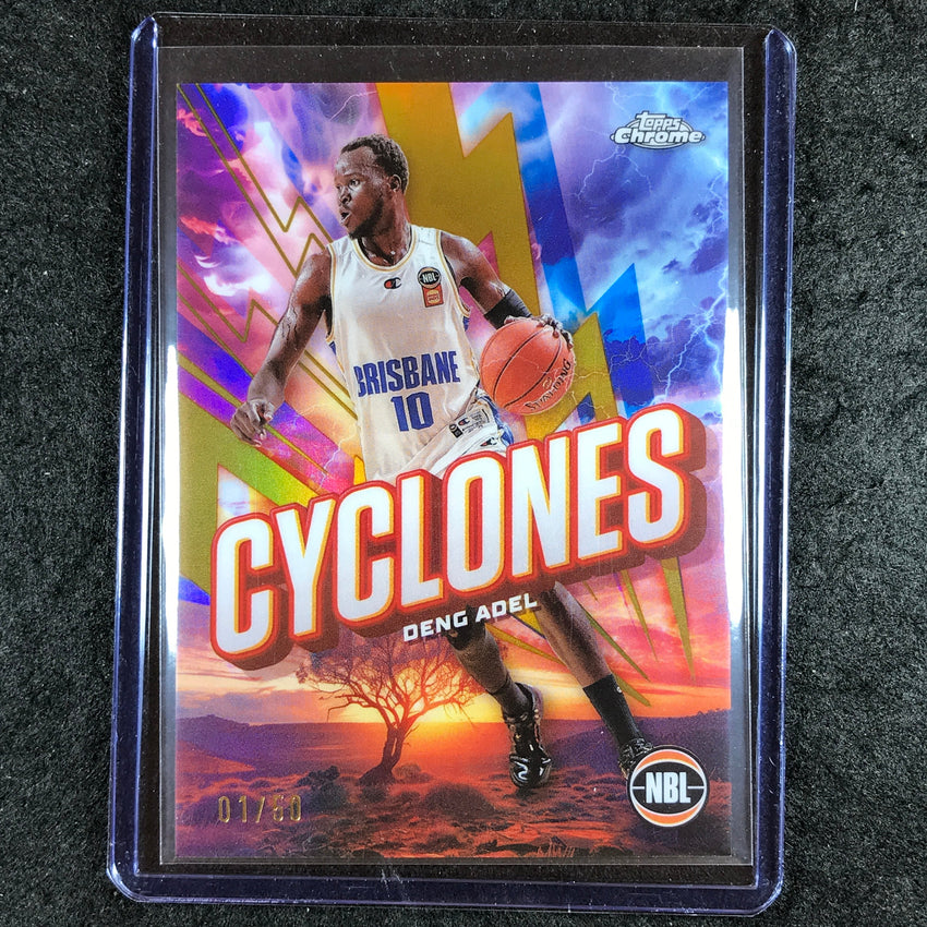 2024-25 Topps Chrome NBL DENG ADEL Cylcones Gold 1/50 #22