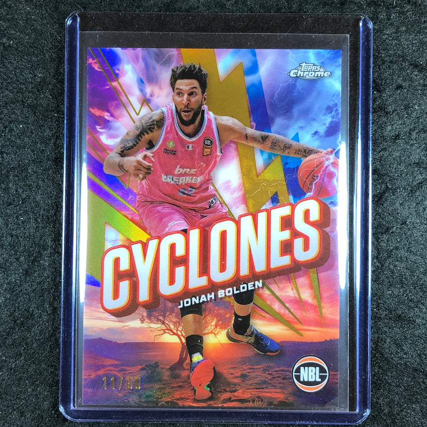2024-25 Topps Chrome NBL JONAH BOLDEN Cylcones Gold 11/50 #24