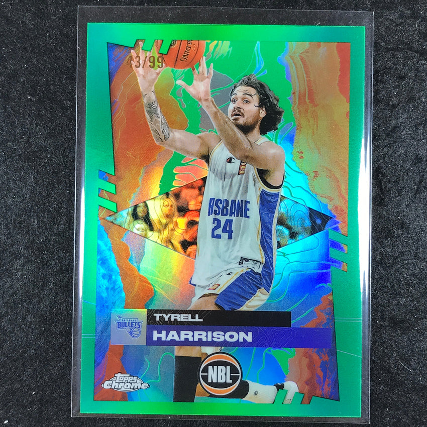 2024-25 Topps Chrome NBL TYRELL HARRISON Base Green 43/99 #13