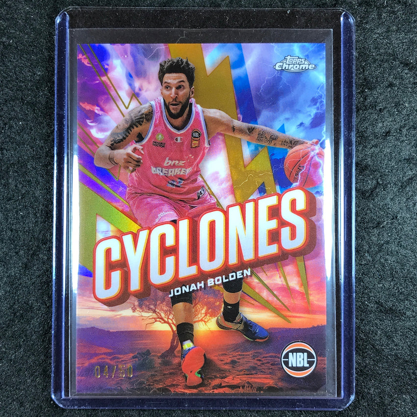 2024-25 Topps Chrome NBL JONAH BOLDEN Cylcones Gold 4/50 #24