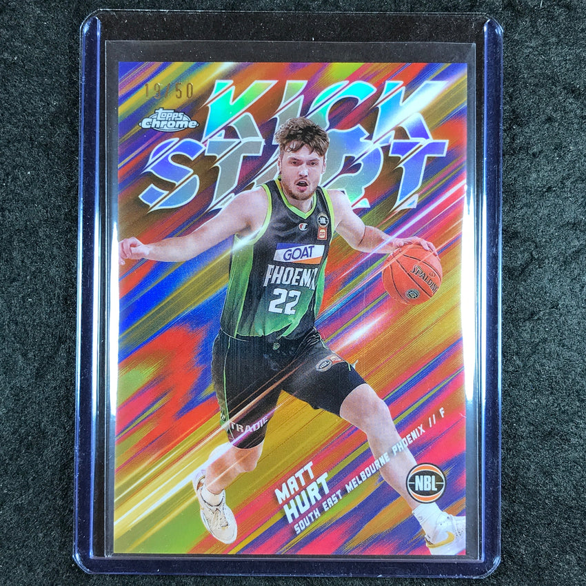 2024-25 Topps Chrome NBL MATT HURT Kick Start Gold 19/50 #8