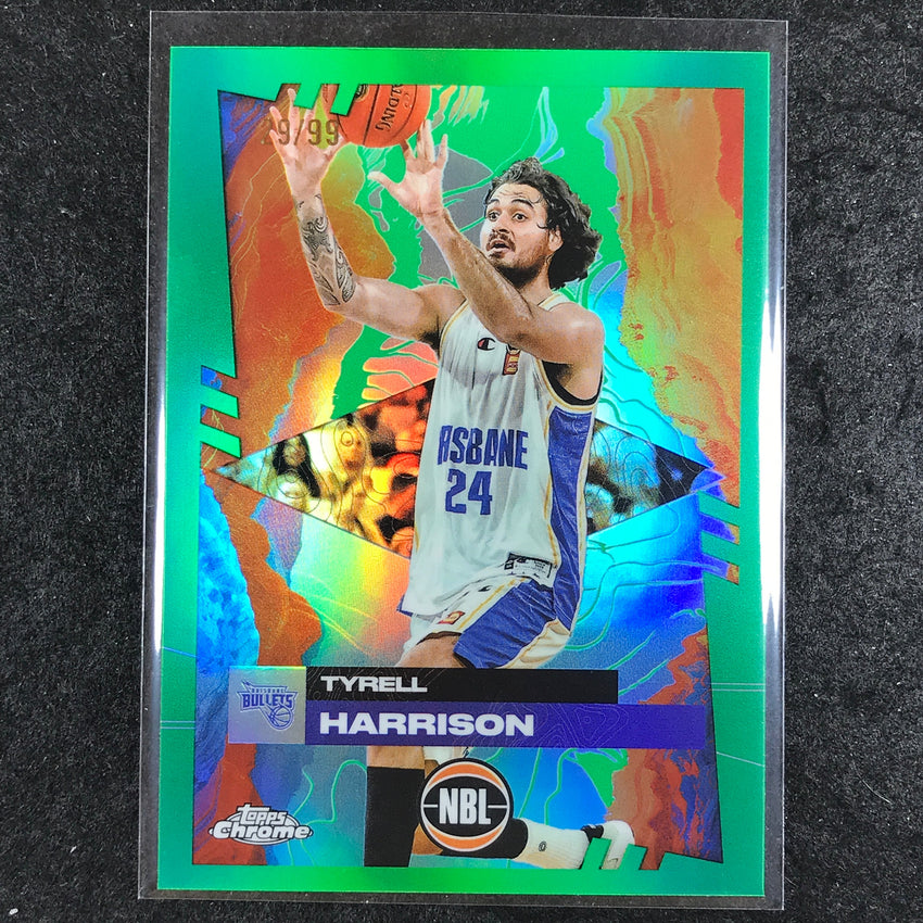 2024-25 Topps Chrome NBL TYRELL HARRISON Base Green 29/99 #13