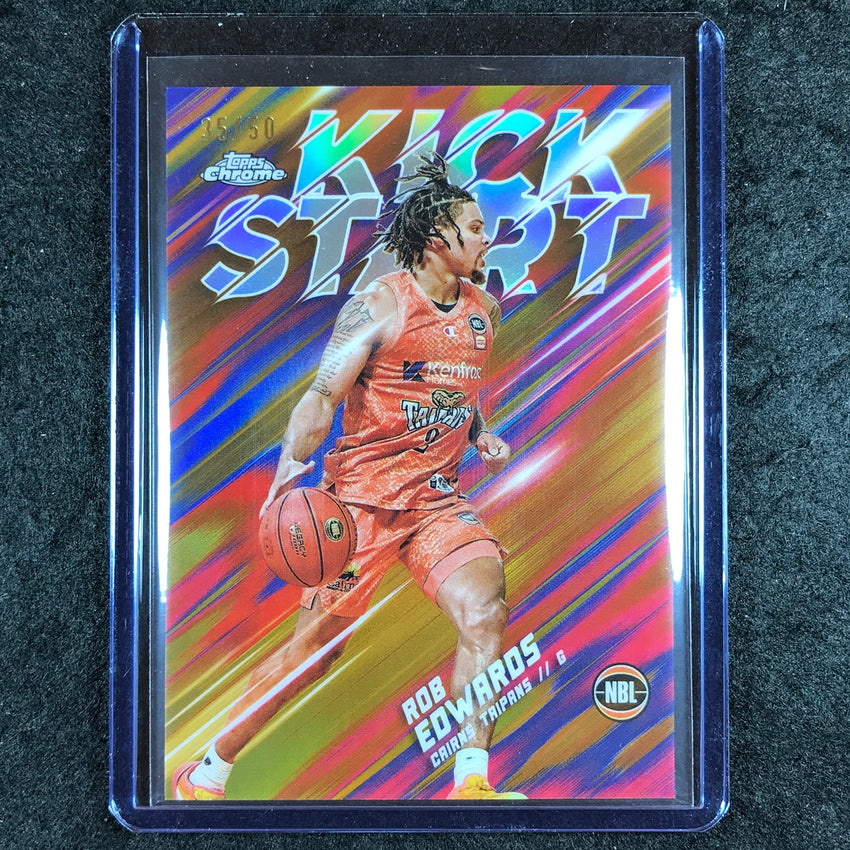 2024-25 Topps Chrome NBL ROB EDWARDS Kick Start Gold 35/50 #13