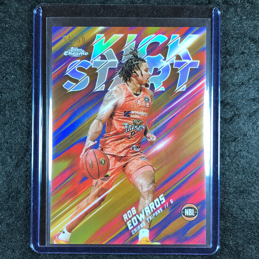 2024-25 Topps Chrome NBL ROB EDWARDS Kick Start Gold 31/50 #13