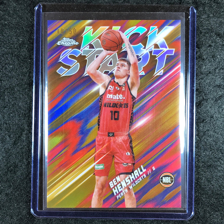 2024-25 Topps Chrome NBL BEN HENSHALL Kick Start Gold 48/50 #17