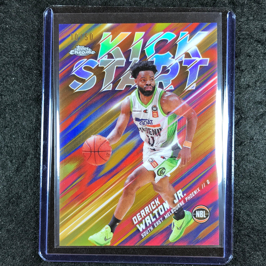 2024-25 Topps Chrome NBL DERRICK WALTON JR. Kick Start Gold 10/50 #18