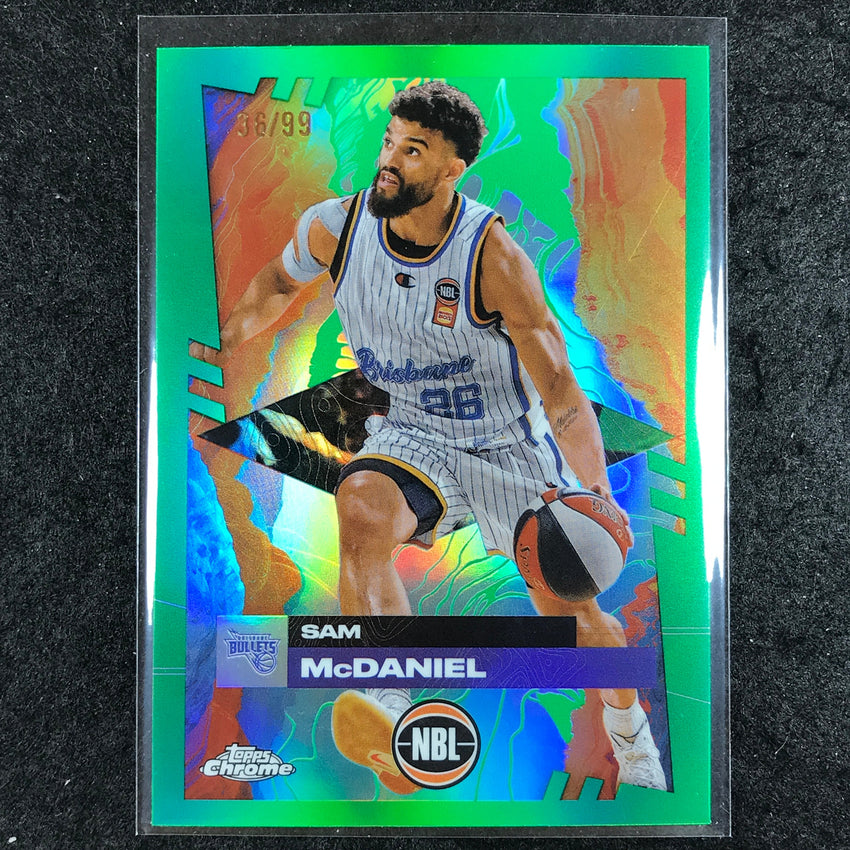 2024-25 Topps Chrome NBL SAM MCDANIEL Base Green 36/99 #14