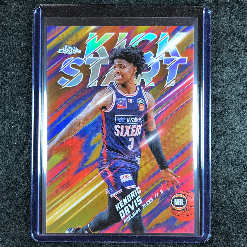 2024-25 Topps Chrome NBL KENDRIC DAVIS Kick Start Gold 13/50 #21