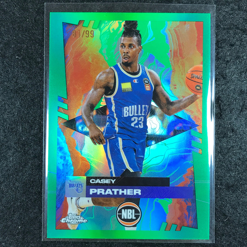 2024-25 Topps Chrome NBL CASEY PRATHER Base Green 81/99 #15