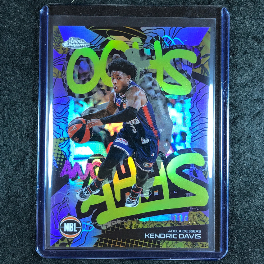 2024-25 Topps Chrome NBL KENDRIC DAVIS Oohs and Ahhs Gold 11/50 #1