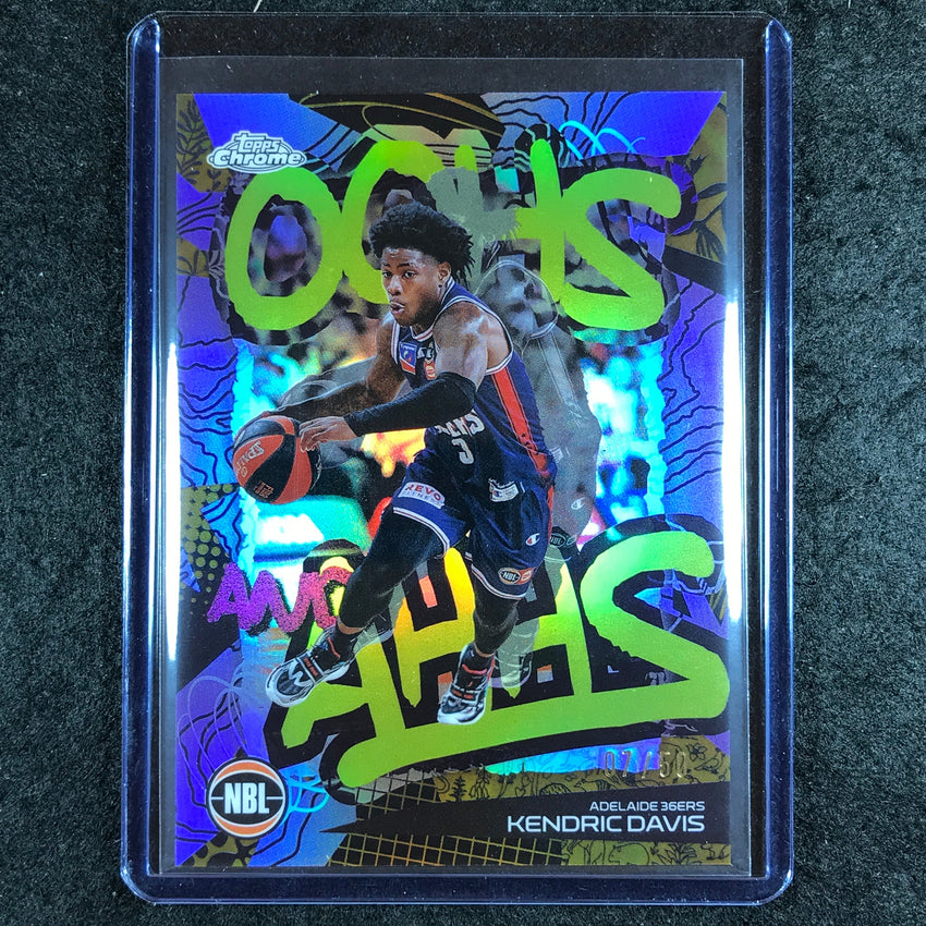 2024-25 Topps Chrome NBL KENDRIC DAVIS Oohs and Ahhs Gold 7/50 #1