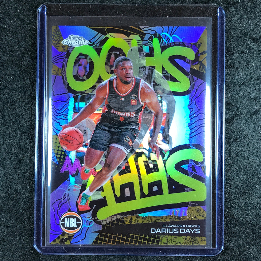 2024-25 Topps Chrome NBL DARIUS DAYS Oohs and Ahhs Gold 47/50 #7
