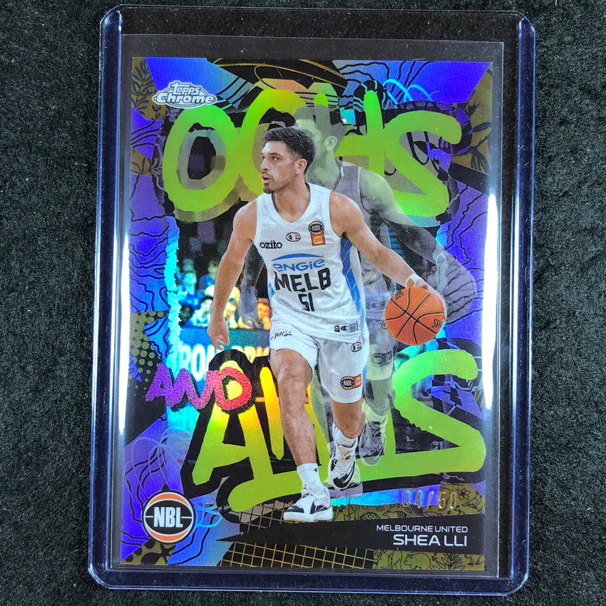 2024-25 Topps Chrome NBL SHEA ILI Oohs and Ahhs Gold 4/50 #9