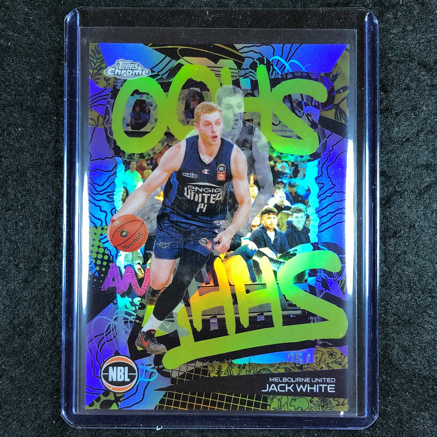 2024-25 Topps Chrome NBL JACK WHITE Oohs and Ahhs Gold 25/50 #10
