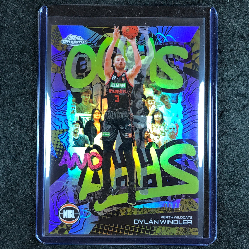 2024-25 Topps Chrome NBL DYLAN WINDLER Oohs and Ahhs Gold 9/50 #14