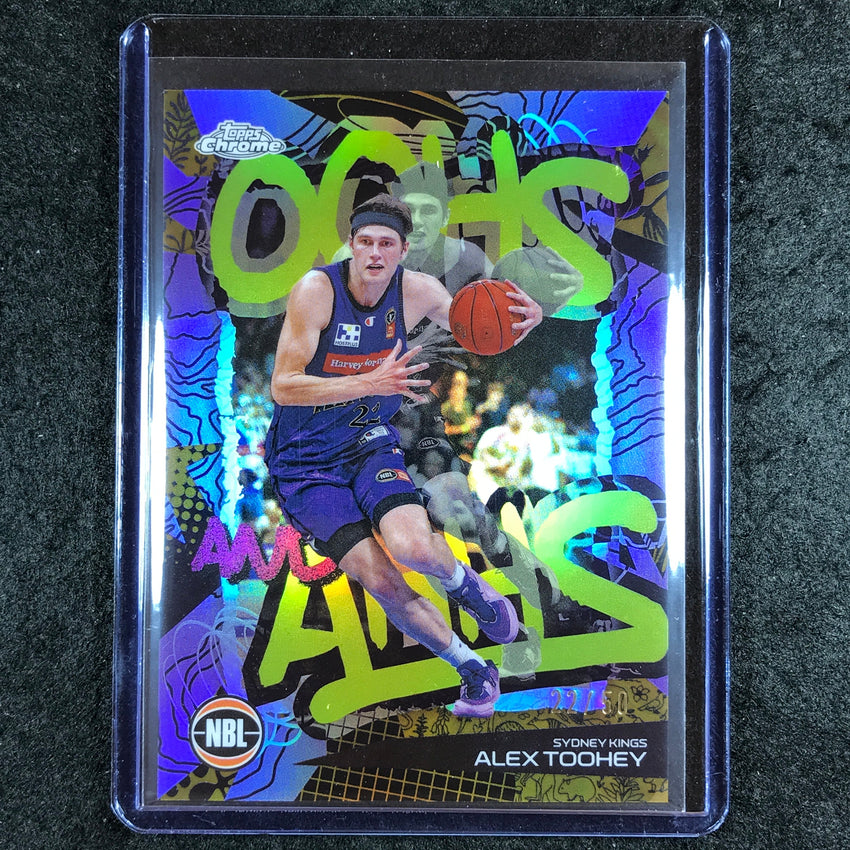 2024-25 Topps Chrome NBL ALEX TOOHEY Oohs and Ahhs Gold 22/50 #17