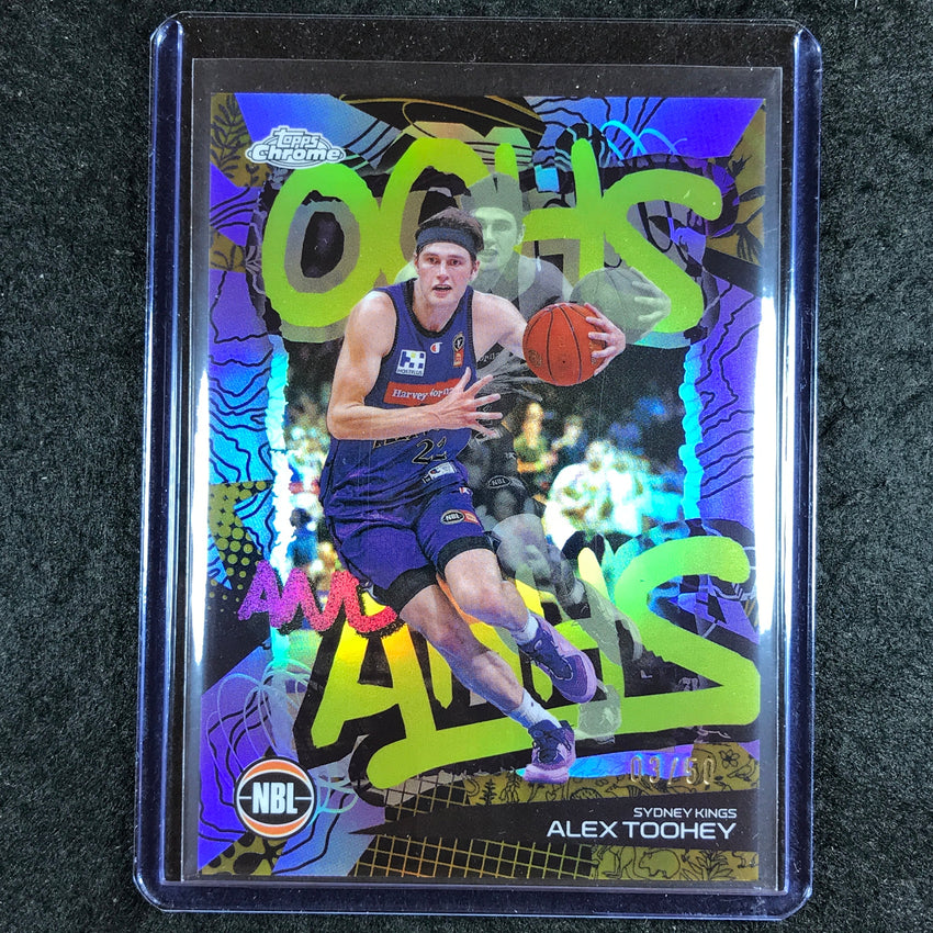 2024-25 Topps Chrome NBL ALEX TOOHEY Oohs and Ahhs Gold 3/50 #17