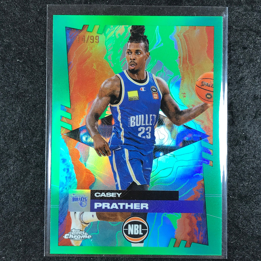2024-25 Topps Chrome NBL CASEY PRATHER Base Green 14/99 #15