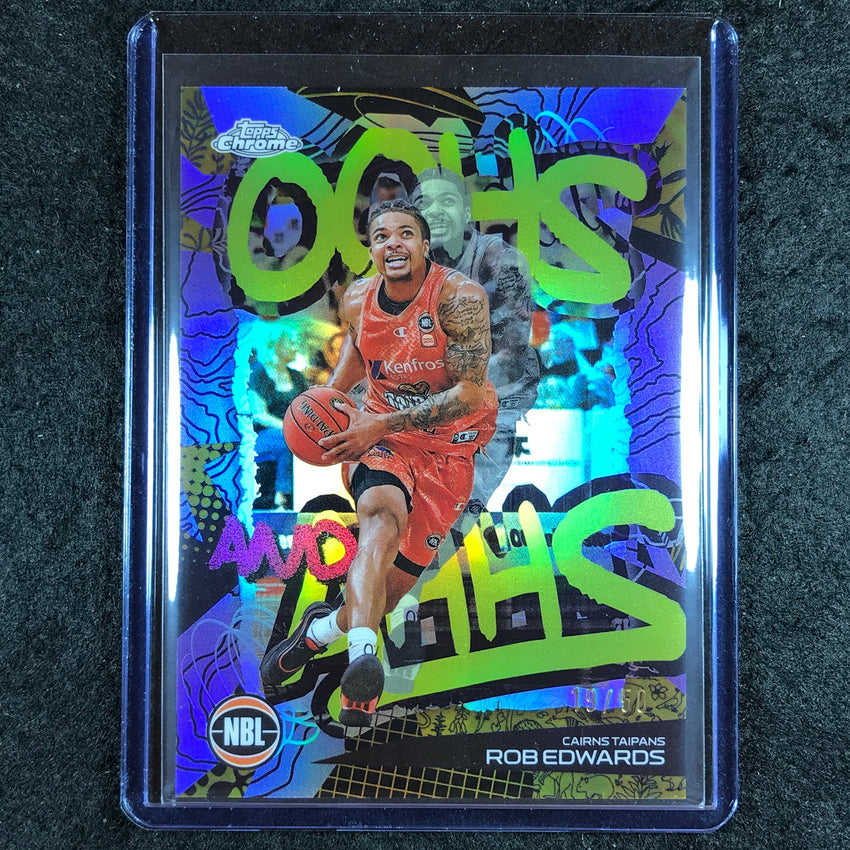 2024-25 Topps Chrome NBL ROB EDWARDS Oohs and Ahhs Gold 19/50 #21