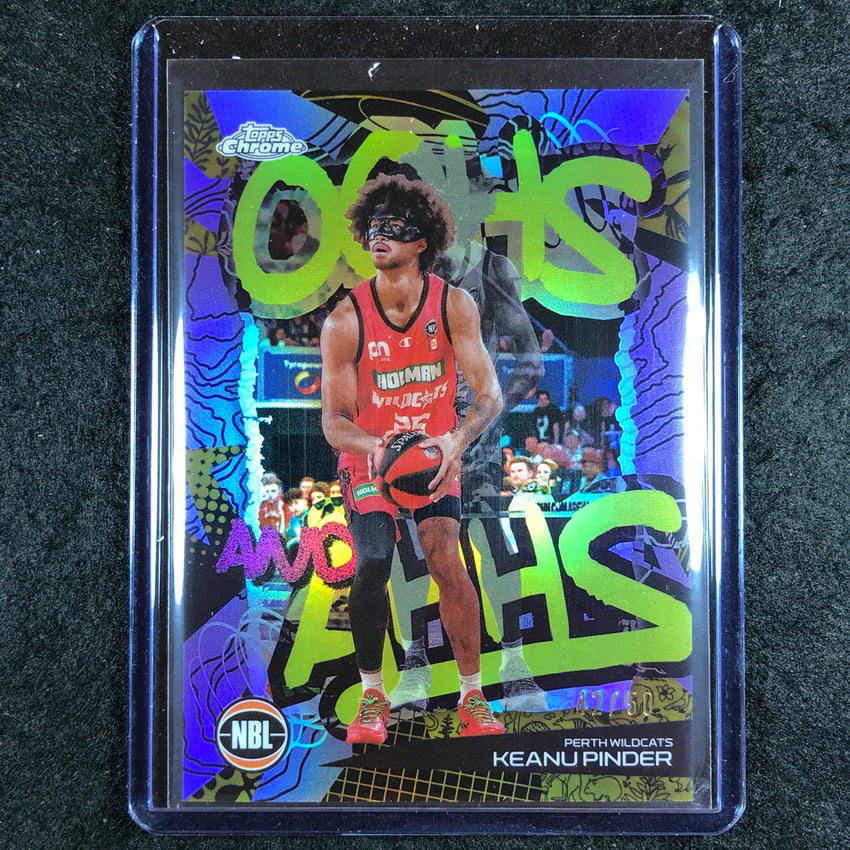 2024-25 Topps Chrome NBL KEANU PINDER Oohs and Ahhs Gold 42/50 #23