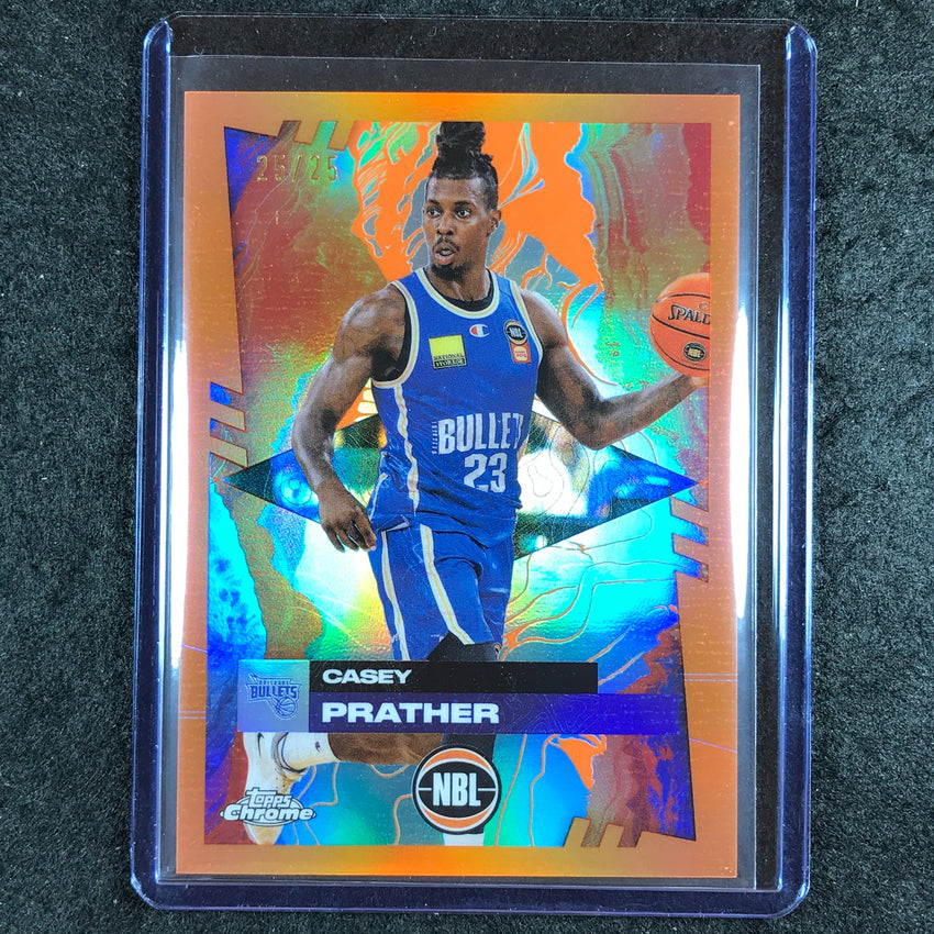 2024-25 Topps Chrome NBL CASEY PRATHER Base Orange 25/25 #15