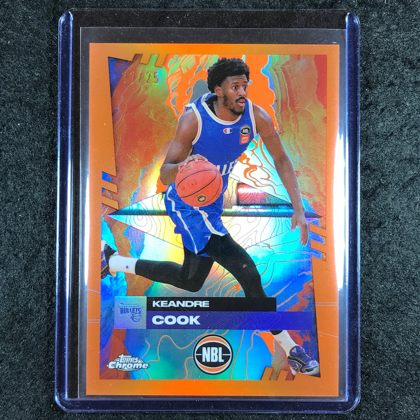 2024-25 Topps Chrome NBL KEANDRE COOK Base Orange 11/25 #20