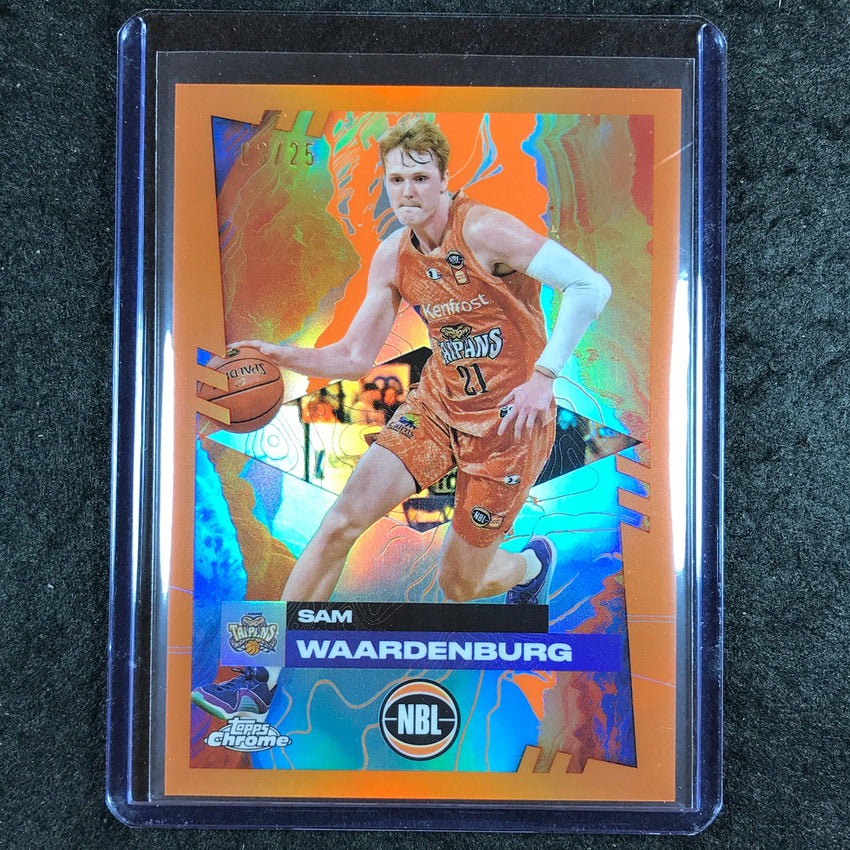 2024-25 Topps Chrome NBL SAM WAARDENBURG Base Orange 3/25 #21