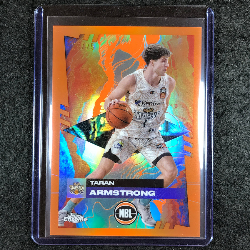 2024-25 Topps Chrome NBL TARAN ARMSTRONG Base Orange 25/25 #22