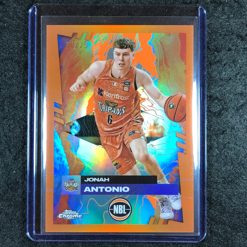 2024-25 Topps Chrome NBL JONAH ANTONIO Base Orange 20/25 #30
