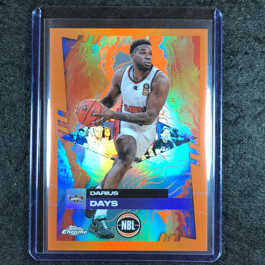 2024-25 Topps Chrome NBL DARIUS DAYS Base Orange 20/25 #31