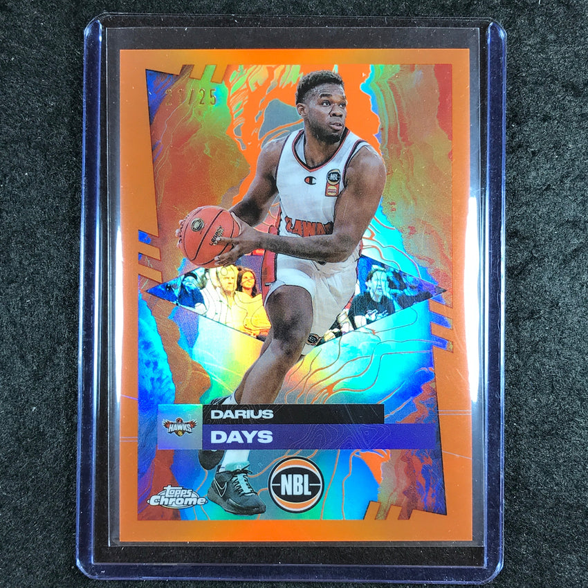 2024-25 Topps Chrome NBL DARIUS DAYS Base Orange 21/25 #31