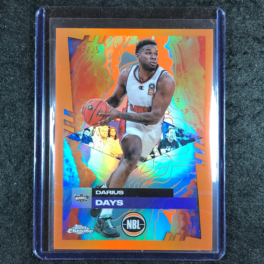 2024-25 Topps Chrome NBL DARIUS DAYS Base Orange 19/25 #31