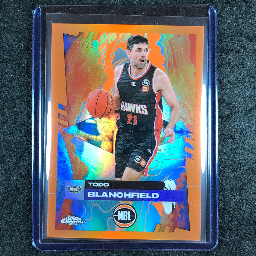 2024-25 Topps Chrome NBL TODD BLANCHFIELD Base Orange 11/25 #36