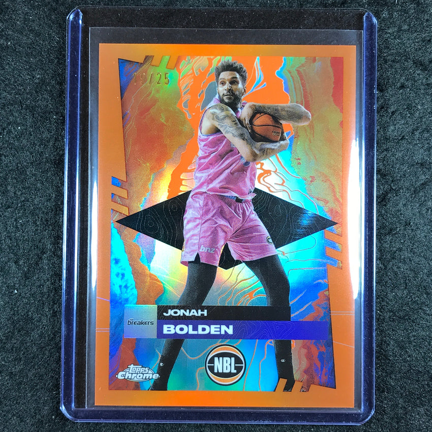 2024-25 Topps Chrome NBL JONAH BOLDEN Base Orange 19/25 #54