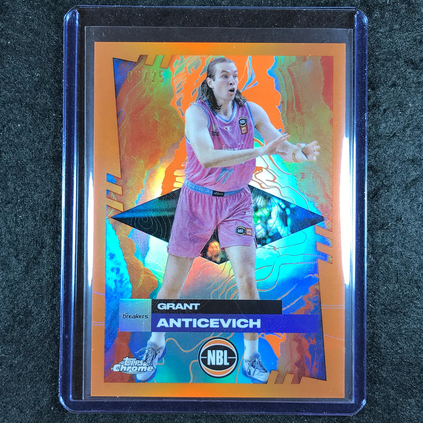 2024-25 Topps Chrome NBL GRANT ANTICEVICH Base Orange 2/25 #58
