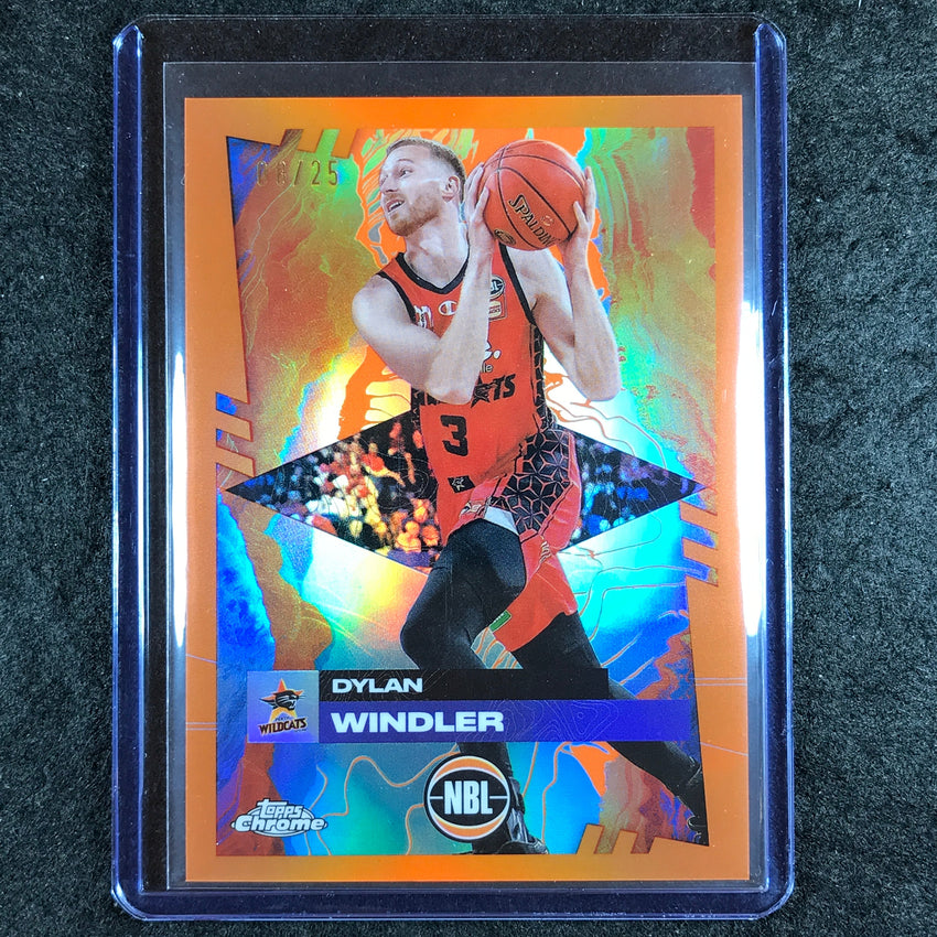 2024-25 Topps Chrome NBL DYLAN WINDLER Base Orange 8/25 #64