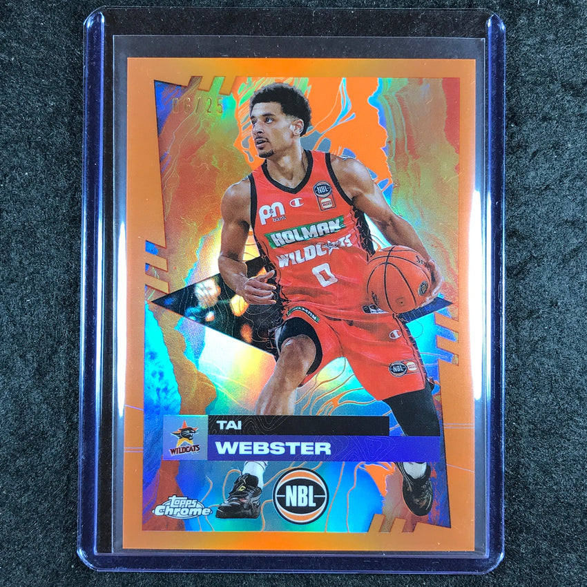 2024-25 Topps Chrome NBL TAI WEBSTER Base Orange 6/25 #65