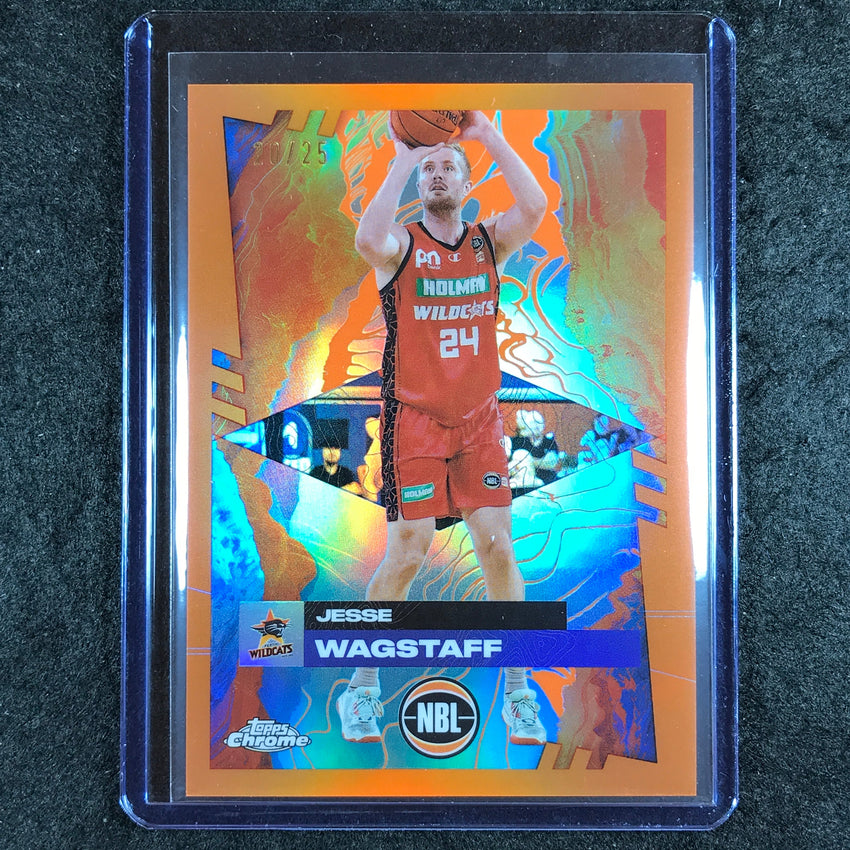 2024-25 Topps Chrome NBL JESSE WAGSTAFF Base Orange 20/25 #67